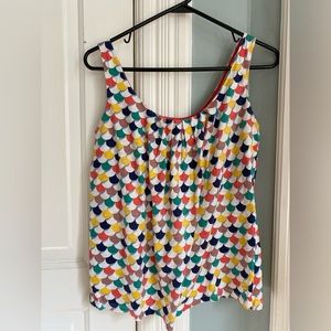 Boden size 6 multicolored jersey tank